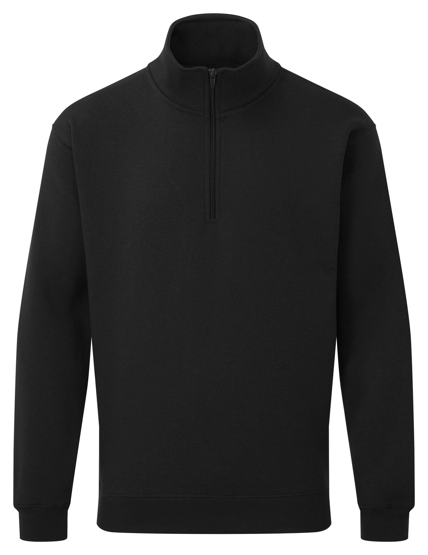 Fort Workforce 1/4 Zip Sweatshirt in BLACK by FORT — Custom branded clothing by Print Press, featuring premium embroidery produced in our specialist print lab in the UK.