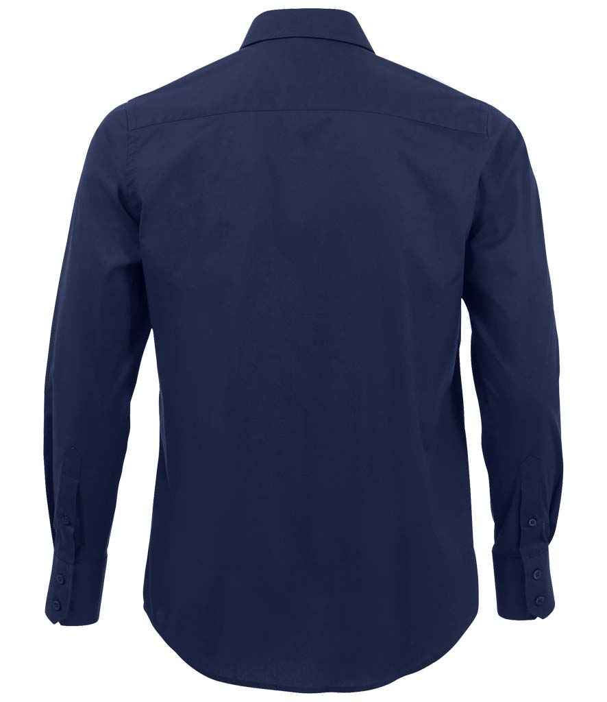 SOL'S Brighton Long Sleeve Fitted Shirt in by SOL'S — Custom branded clothing by Print Press, featuring premium embroidery produced in our specialist print lab in the UK.