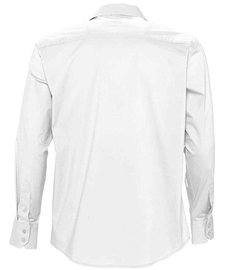 SOL'S Brighton Long Sleeve Fitted Shirt in by SOL'S — Custom branded clothing by Print Press, featuring premium embroidery produced in our specialist print lab in the UK.