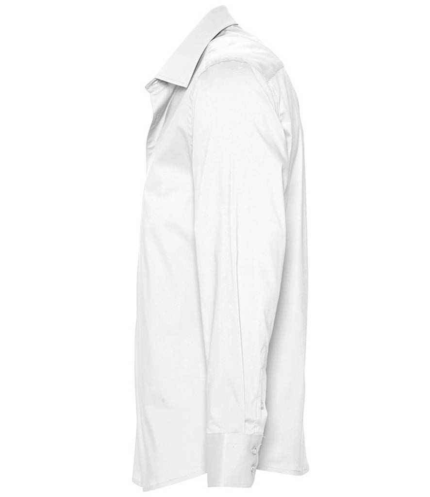 SOL'S Brighton Long Sleeve Fitted Shirt in by SOL'S — Custom branded clothing by Print Press, featuring premium embroidery produced in our specialist print lab in the UK.