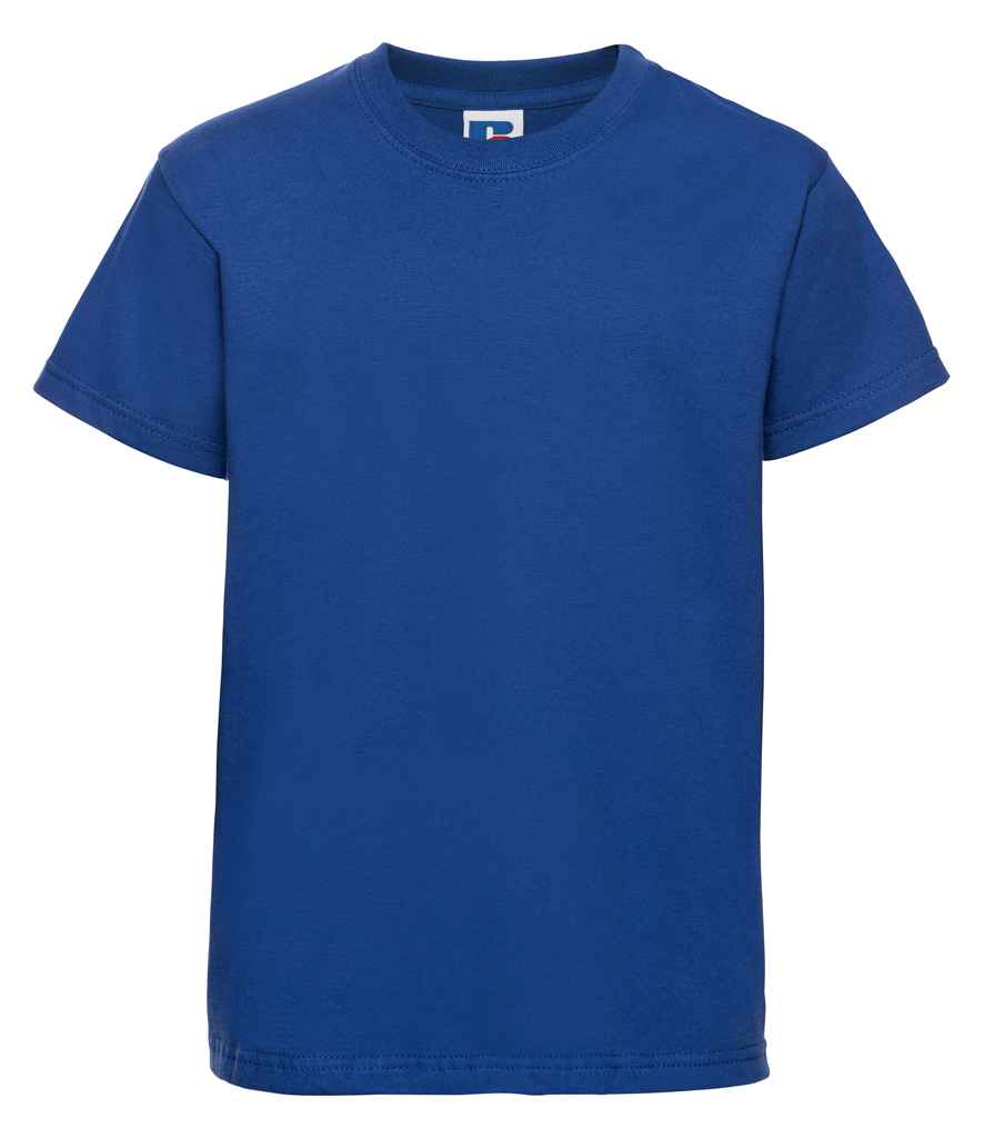 Russell Schoolgear Kids Classic Ringspun T-Shirt in Bright Royal by Russell — Custom branded clothing by Print Press, featuring premium embroidery produced in our specialist print lab in the UK.