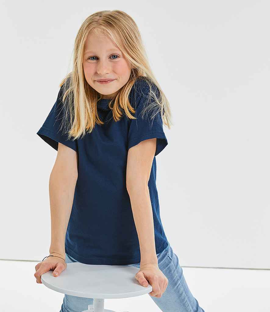 Russell Schoolgear Kids Classic Ringspun T-Shirt in by Russell — Custom branded clothing by Print Press, featuring premium embroidery produced in our specialist print lab in the UK.