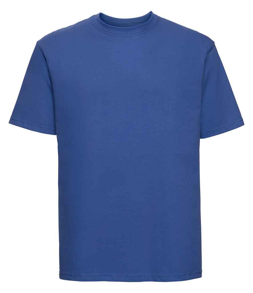 Russell Classic Ringspun T-Shirt in Bright Royal by Russell — Custom branded clothing by Print Press, featuring premium embroidery produced in our specialist print lab in the UK.