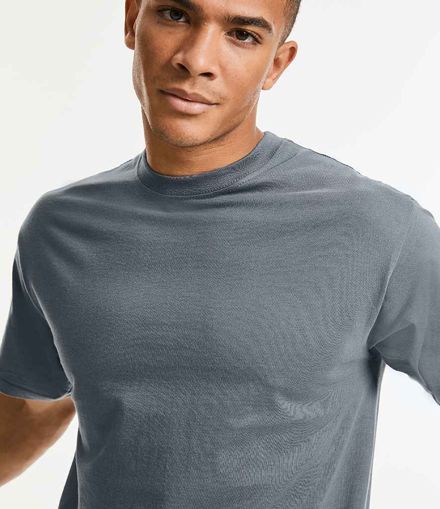 Russell Classic Ringspun T-Shirt in by Russell — Custom branded clothing by Print Press, featuring premium embroidery produced in our specialist print lab in the UK.