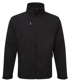Fort Selkirk Softshell Jacket in BLACK by FORT — Custom branded clothing by Print Press, featuring premium embroidery produced in our specialist print lab in the UK.