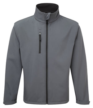 Fort Selkirk Softshell Jacket in GREY by FORT — Custom branded clothing by Print Press, featuring premium embroidery produced in our specialist print lab in the UK.