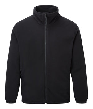 Fort Lomond Fleece Jacket in BLACK by FORT — Custom branded clothing by Print Press, featuring premium embroidery produced in our specialist print lab in the UK.