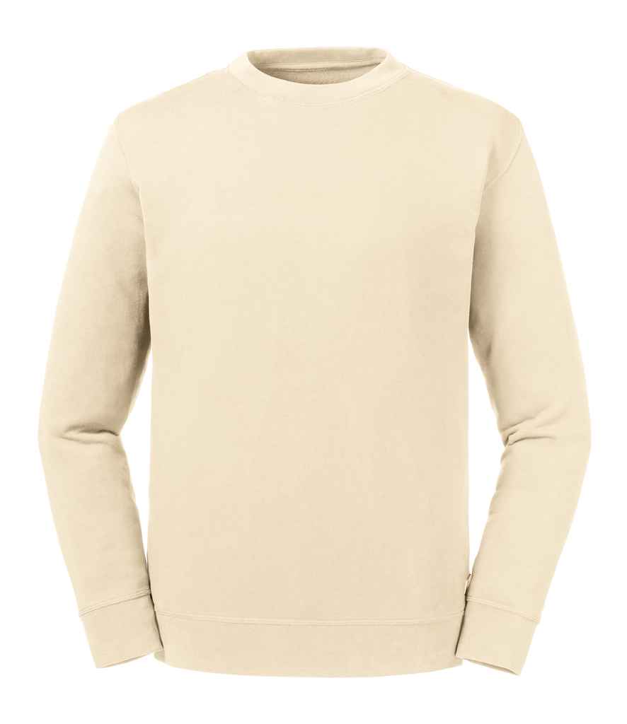 Russell Pure Organic Reversible Sweatshirt in Natural by Russell — Custom branded clothing by Print Press, featuring premium embroidery produced in our specialist print lab in the UK.
