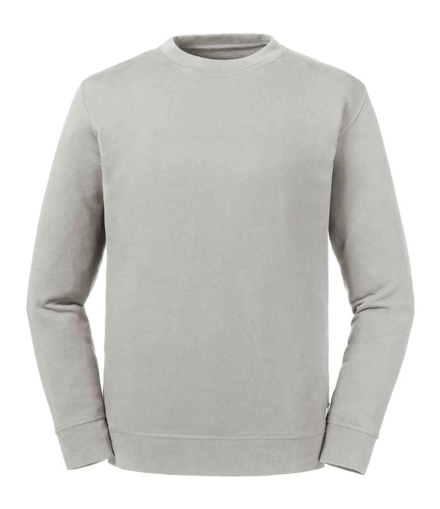 Russell Pure Organic Reversible Sweatshirt in Stone by Russell — Custom branded clothing by Print Press, featuring premium embroidery produced in our specialist print lab in the UK.