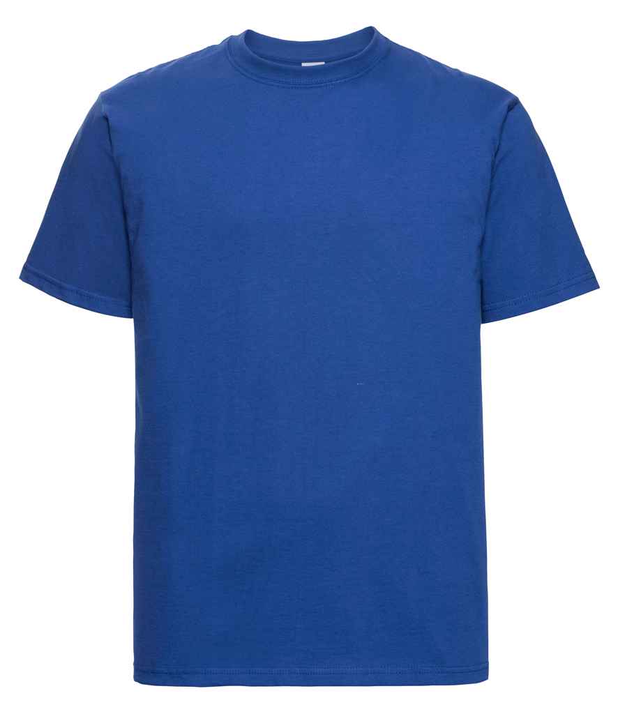 Russell Classic Heavyweight Combed Cotton T-Shirt in Bright Royal by Russell — Custom branded clothing by Print Press, featuring premium embroidery produced in our specialist print lab in the UK.