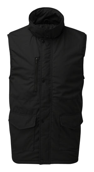 Fort Wroxham Bodywarmer in BLACK by FORT — Custom branded clothing by Print Press, featuring premium embroidery produced in our specialist print lab in the UK.