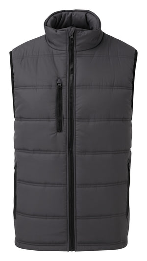 Fort Carlton Bodywarmer in GREY by FORT — Custom branded clothing by Print Press, featuring premium embroidery produced in our specialist print lab in the UK.