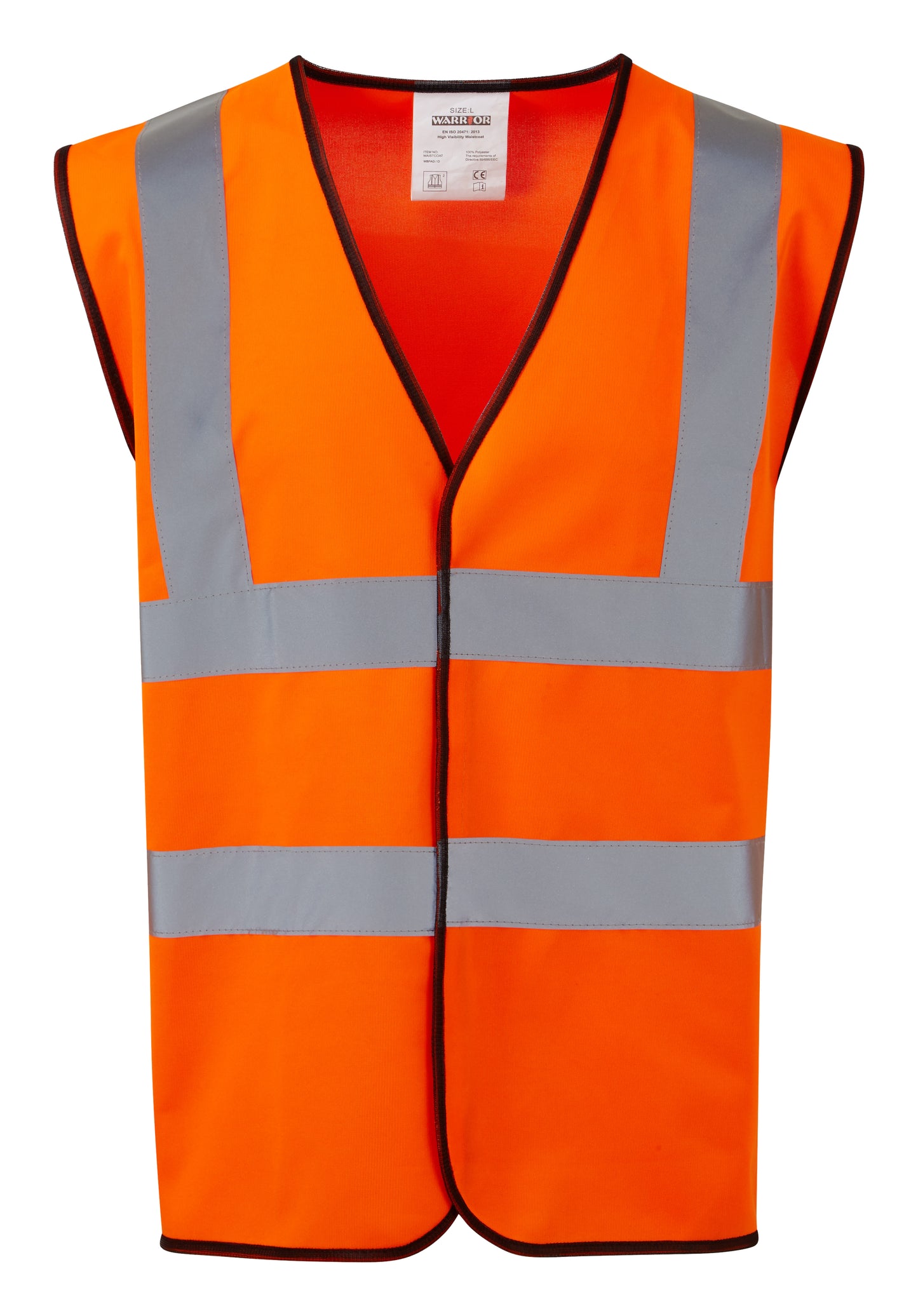 Hi Vis Vest in ORANGE by FORT — Custom branded clothing by Print Press, featuring premium embroidery produced in our specialist print lab in the UK.