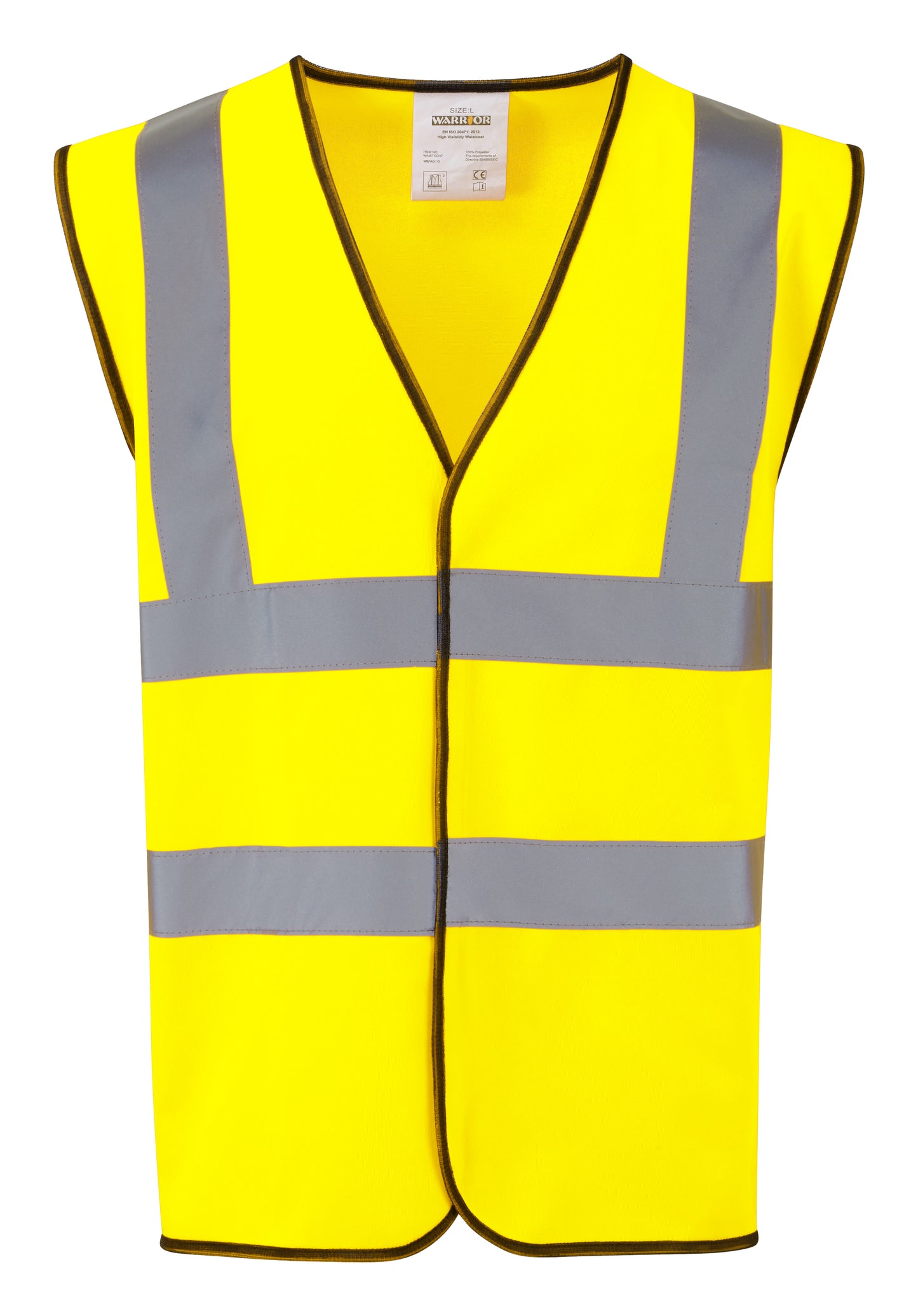 Hi Vis Vest in YELLOW by FORT — Custom branded clothing by Print Press, featuring premium embroidery produced in our specialist print lab in the UK.