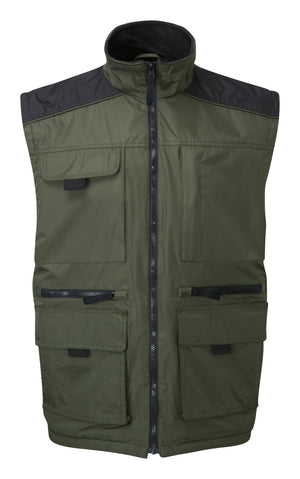 Fort Lincoln Bodywarmer in GREEN by FORT — Custom branded clothing by Print Press, featuring premium embroidery produced in our specialist print lab in the UK.