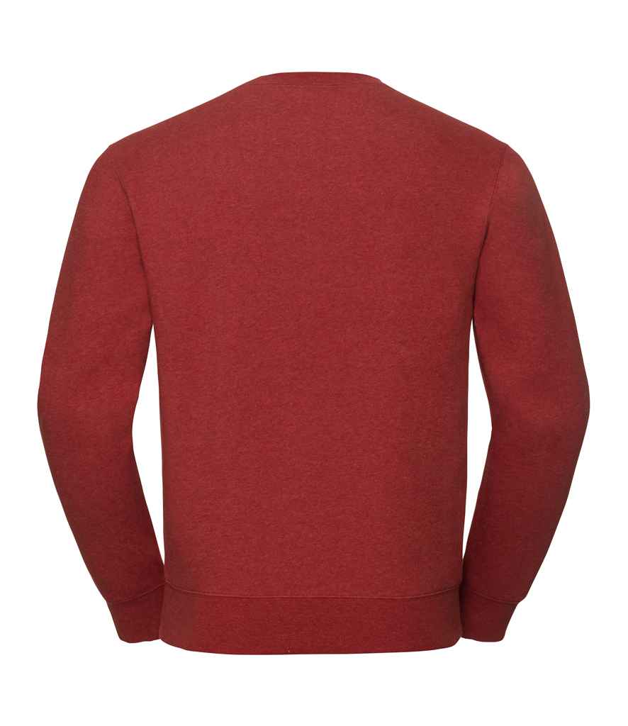 Russell Authentic Melange Sweatshirt in by Russell — Custom branded clothing by Print Press, featuring premium embroidery produced in our specialist print lab in the UK.