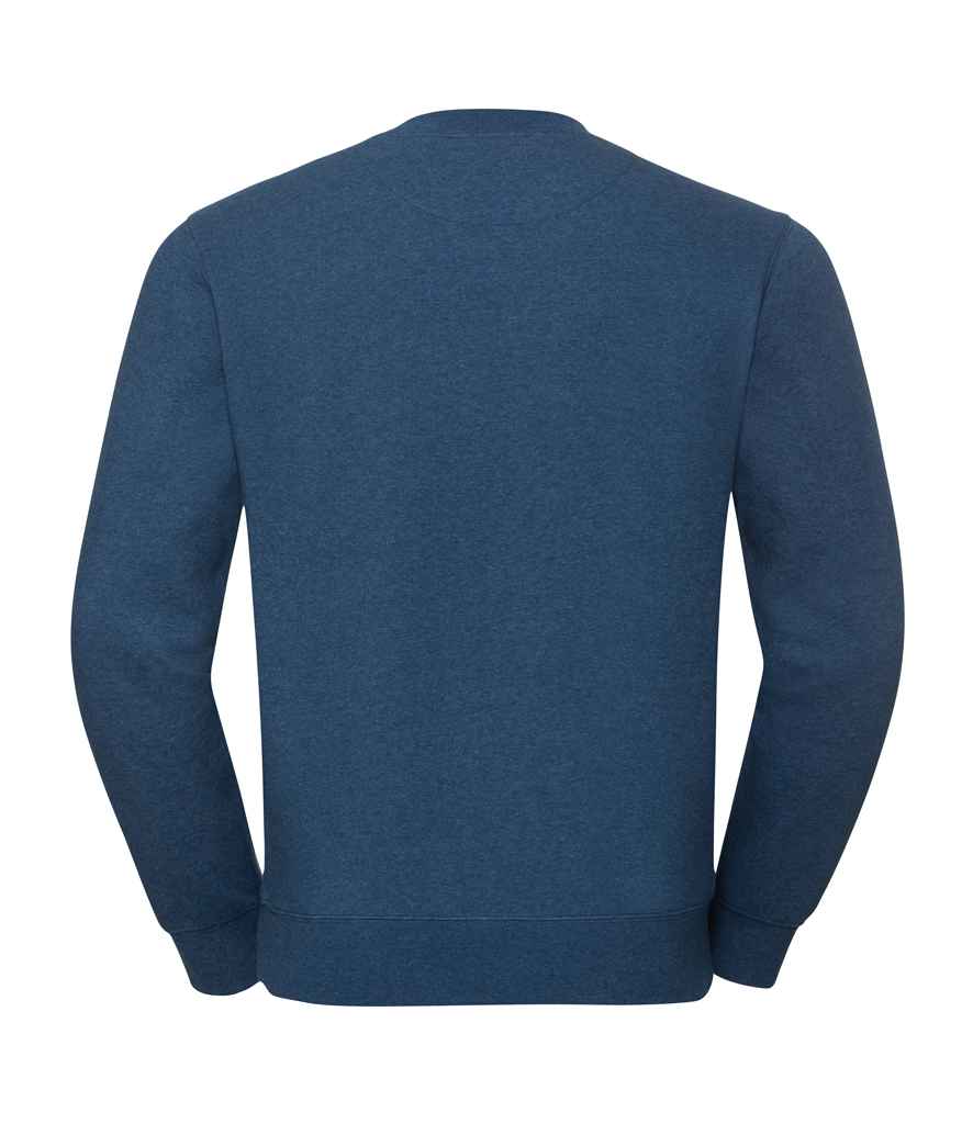 Russell Authentic Melange Sweatshirt in by Russell — Custom branded clothing by Print Press, featuring premium embroidery produced in our specialist print lab in the UK.