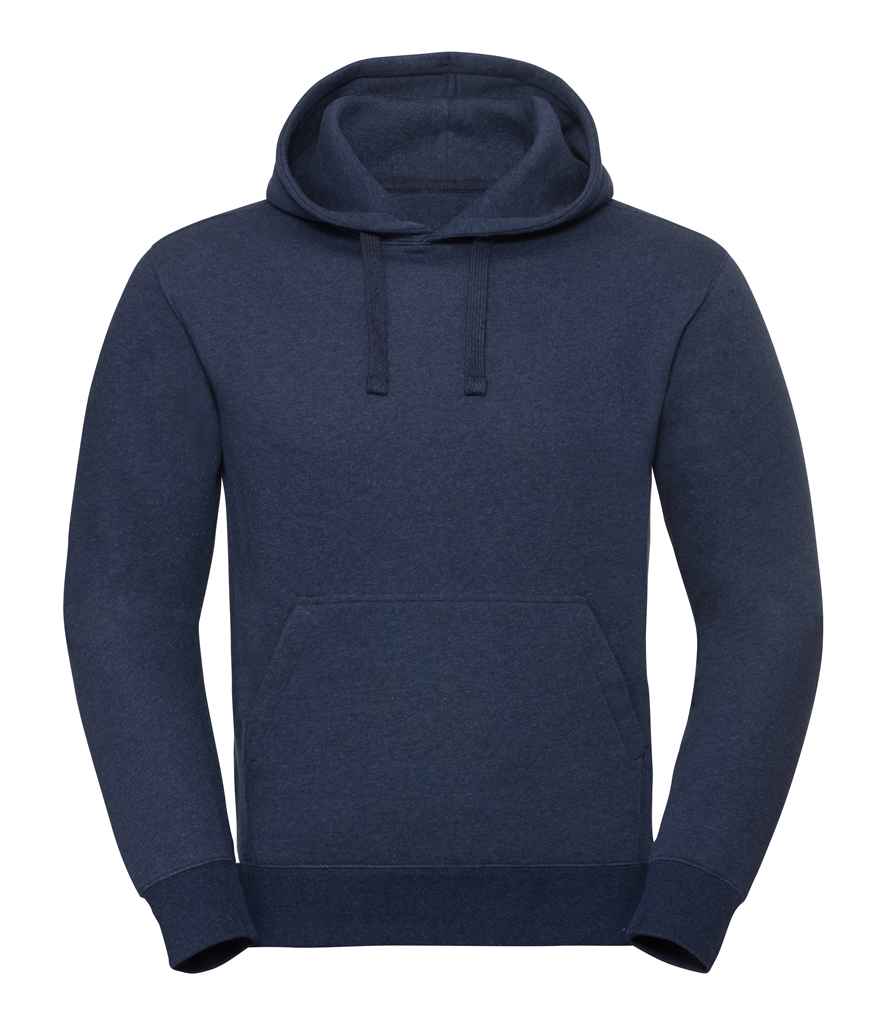 Russell Authentic Melange Hoodie in by Russell — Custom branded clothing by Print Press, featuring premium embroidery produced in our specialist print lab in the UK.