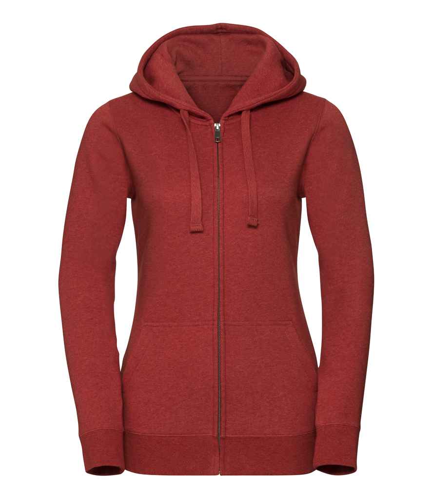 Russell Ladies Authentic Melange Zip Hoodie in by Russell — Custom branded clothing by Print Press, featuring premium embroidery produced in our specialist print lab in the UK.
