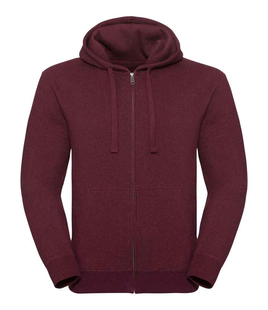 Russell Authentic Melange Zip Hoodie in by Russell — Custom branded clothing by Print Press, featuring premium embroidery produced in our specialist print lab in the UK.
