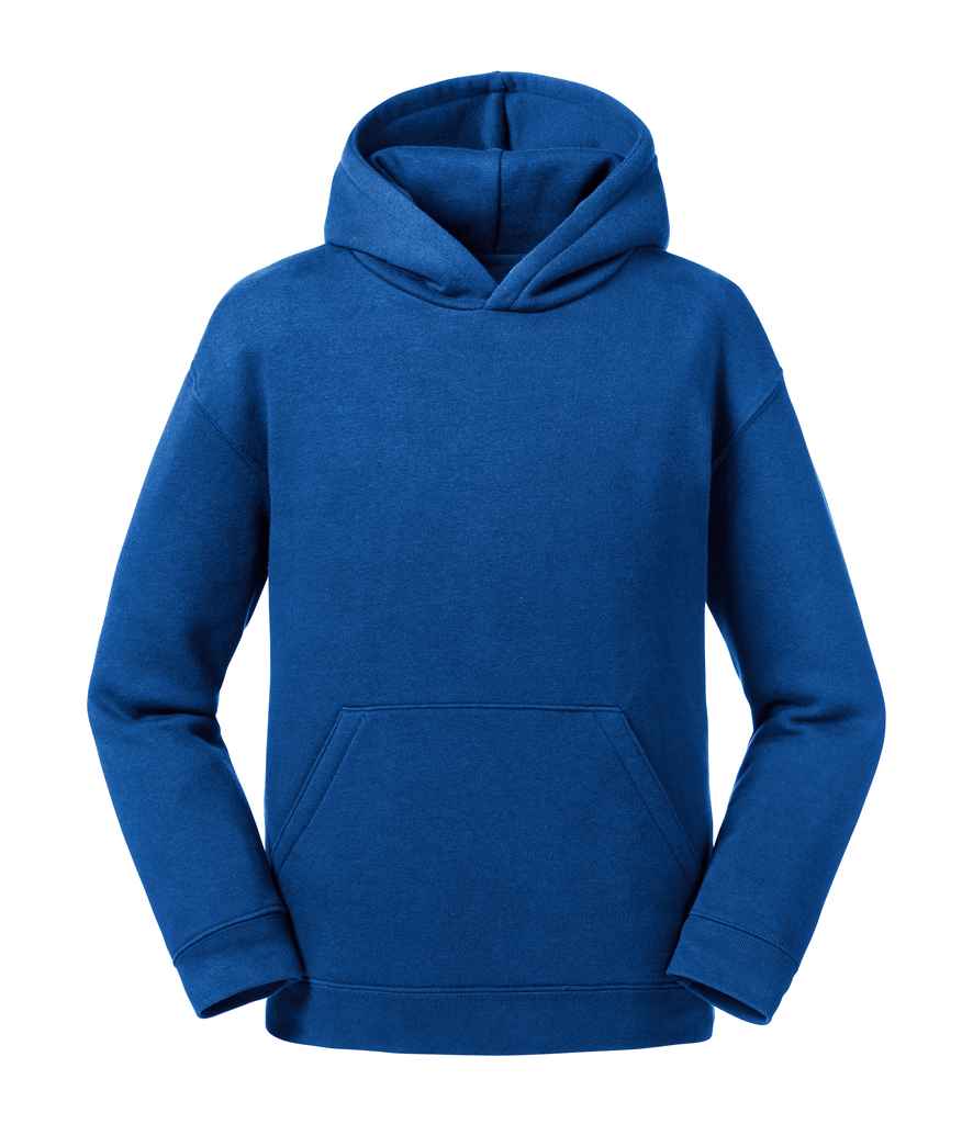 Russell Kids Authentic Hooded Sweatshirt in Bright Royal by Russell — Custom branded clothing by Print Press, featuring premium embroidery produced in our specialist print lab in the UK.