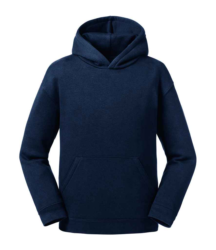 Russell Kids Authentic Hooded Sweatshirt in by Russell — Custom branded clothing by Print Press, featuring premium embroidery produced in our specialist print lab in the UK.
