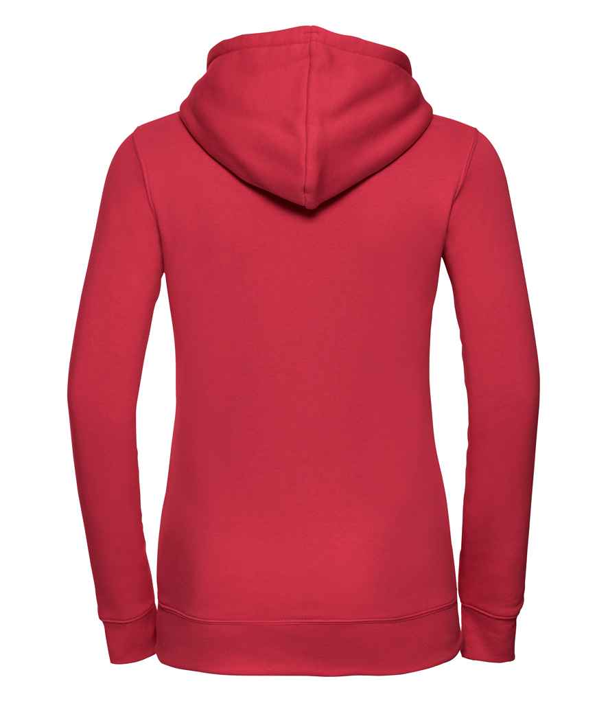 Russell Ladies Authentic Hooded Sweatshirt in by Russell — Custom branded clothing by Print Press, featuring premium embroidery produced in our specialist print lab in the UK.