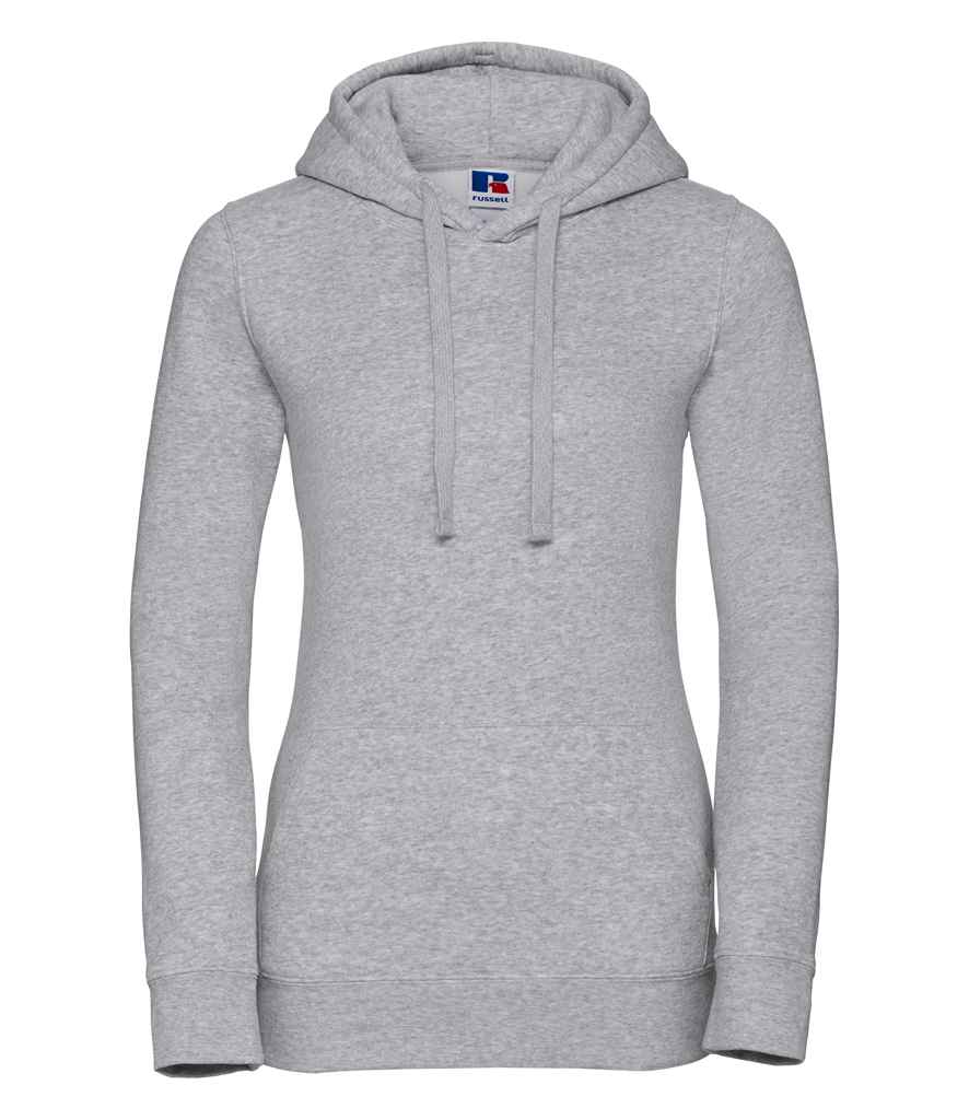 Russell Ladies Authentic Hooded Sweatshirt in by Russell — Custom branded clothing by Print Press, featuring premium embroidery produced in our specialist print lab in the UK.