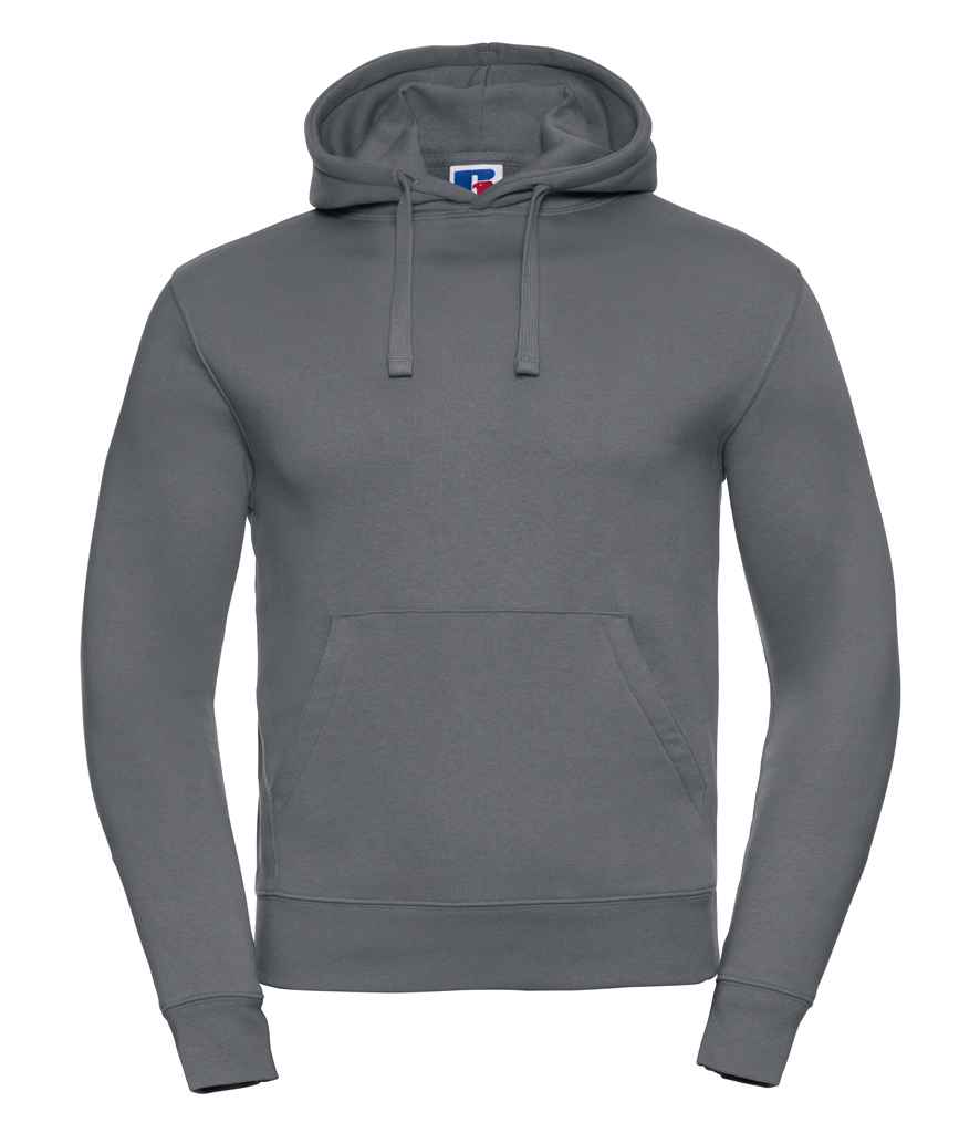 Russell Authentic Hooded Sweatshirt in Convoy Grey by Russell — Custom branded clothing by Print Press, featuring premium embroidery produced in our specialist print lab in the UK.