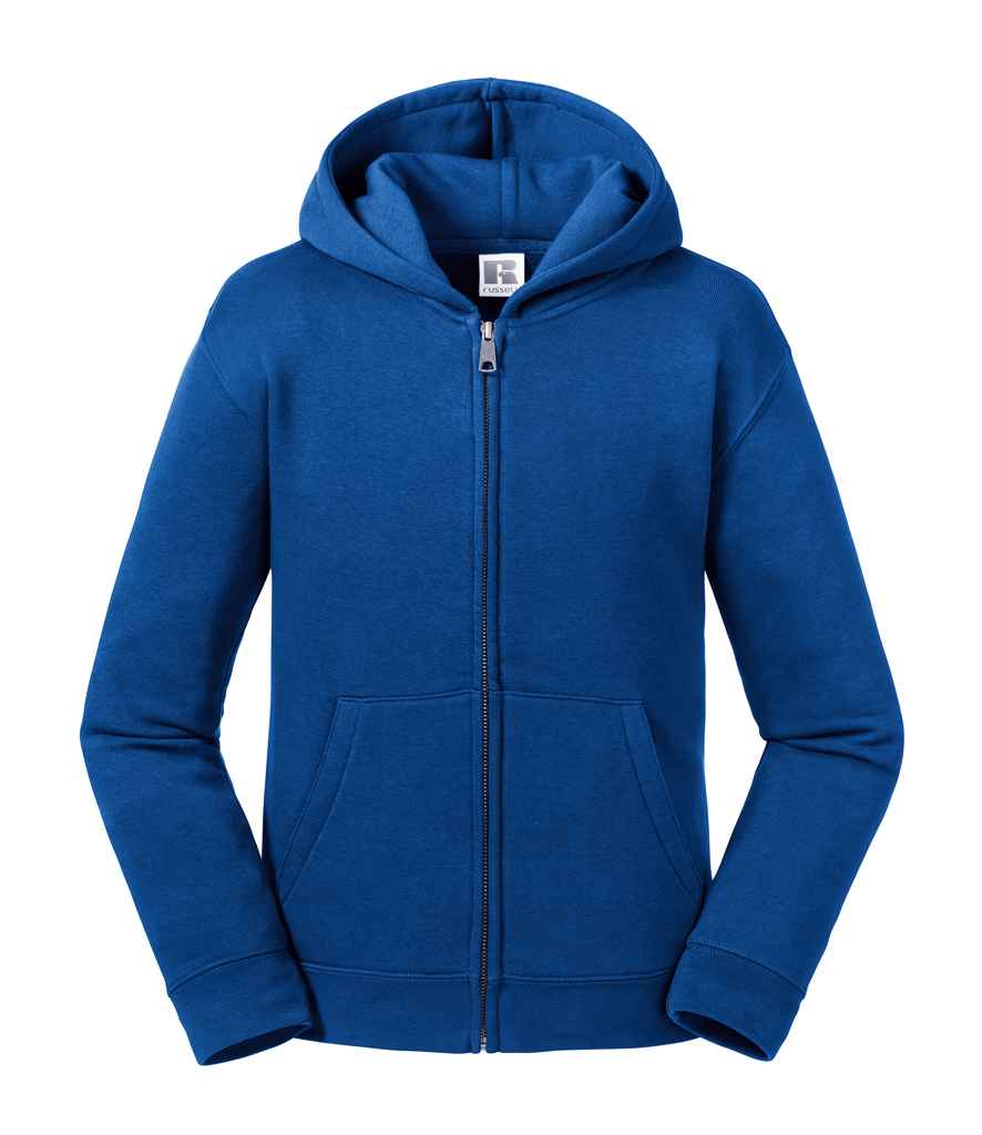 Russell Kids Authentic Zip Hooded Sweatshirt in Bright Royal by Russell — Custom branded clothing by Print Press, featuring premium embroidery produced in our specialist print lab in the UK.
