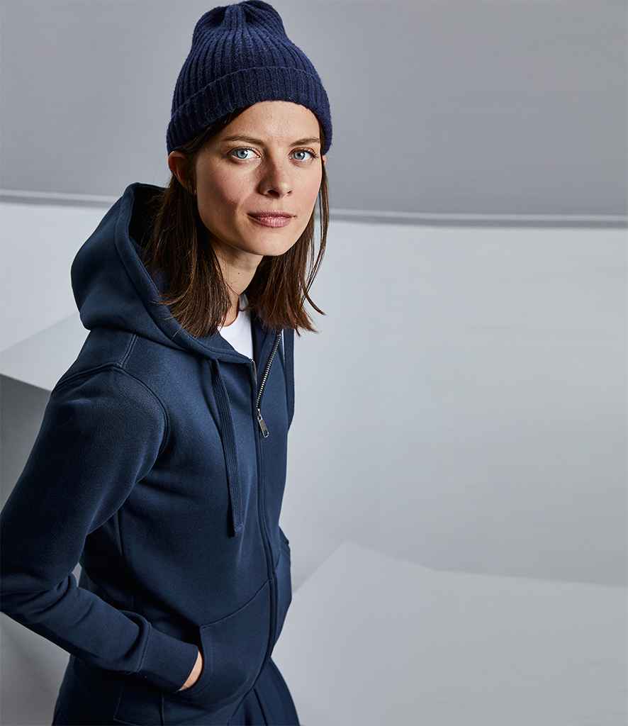 Russell Ladies Authentic Zip Hooded Sweatshirt in by Russell — Custom branded clothing by Print Press, featuring premium embroidery produced in our specialist print lab in the UK.