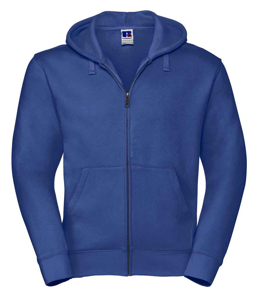 Russell Authentic Zip Hooded Sweatshirt in Bright Royal by Russell — Custom branded clothing by Print Press, featuring premium embroidery produced in our specialist print lab in the UK.