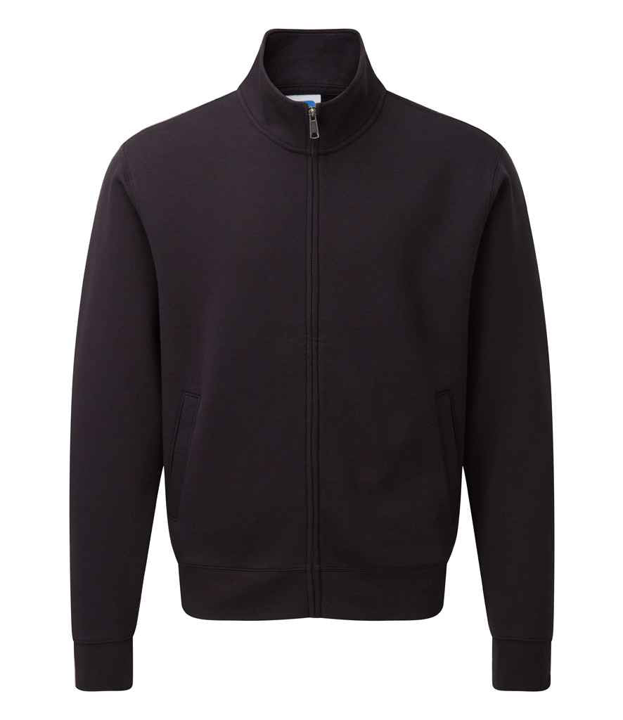 Russell Authentic Sweat Jacket in Black by Russell — Custom branded clothing by Print Press, featuring premium embroidery produced in our specialist print lab in the UK.