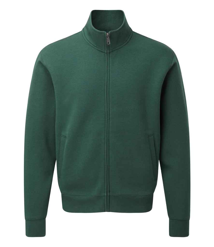 Russell Authentic Sweat Jacket in Bottle Green by Russell — Custom branded clothing by Print Press, featuring premium embroidery produced in our specialist print lab in the UK.