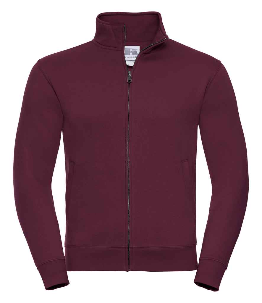 Russell Authentic Sweat Jacket in Burgundy by Russell — Custom branded clothing by Print Press, featuring premium embroidery produced in our specialist print lab in the UK.
