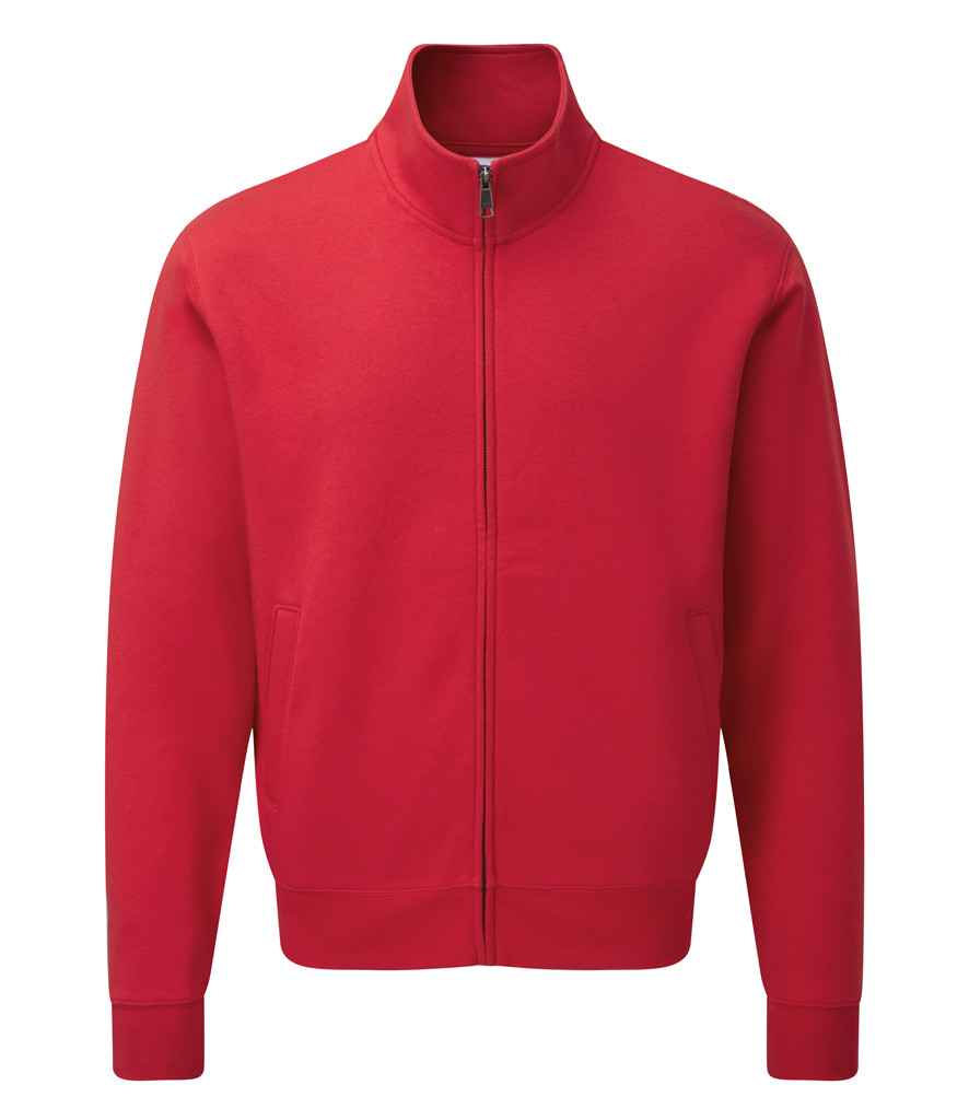 Russell Authentic Sweat Jacket in Classic Red by Russell — Custom branded clothing by Print Press, featuring premium embroidery produced in our specialist print lab in the UK.