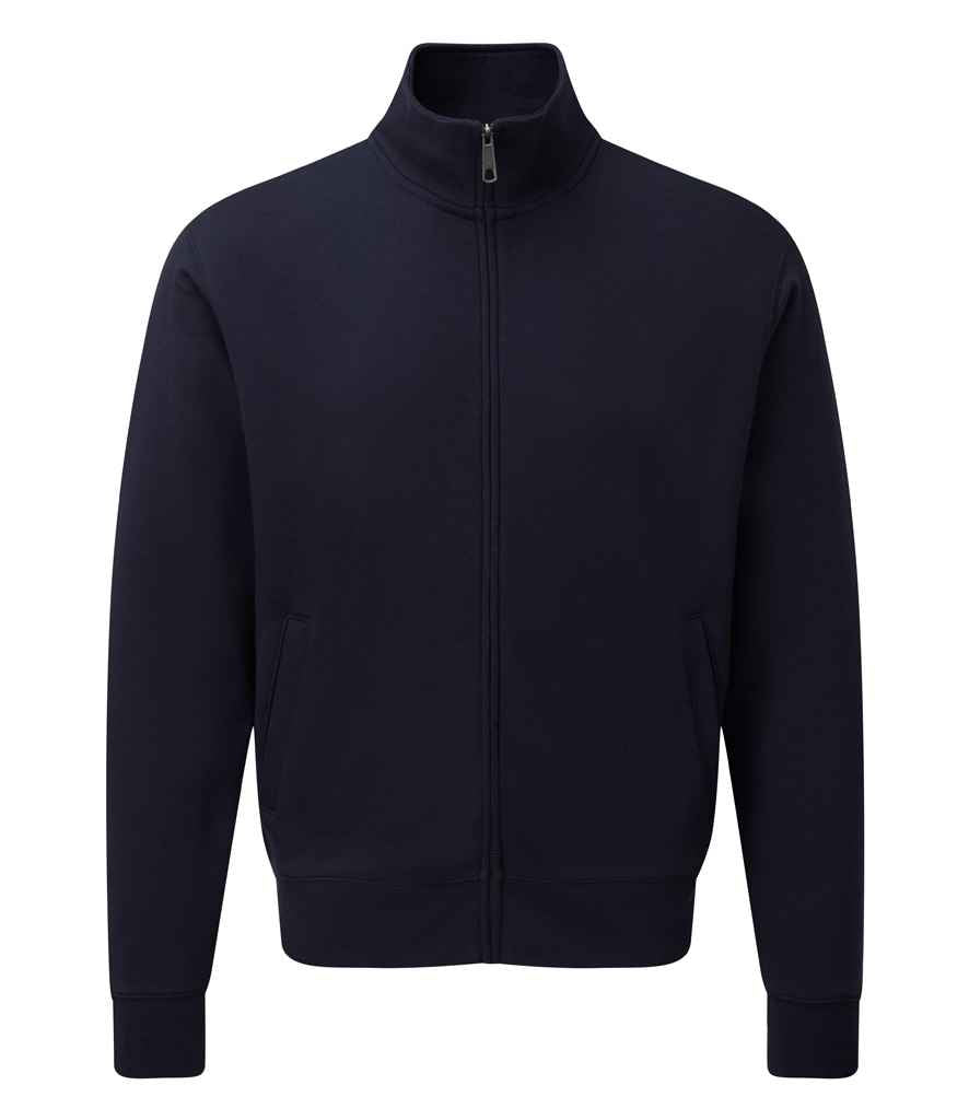 Russell Authentic Sweat Jacket in French Navy by Russell — Custom branded clothing by Print Press, featuring premium embroidery produced in our specialist print lab in the UK.