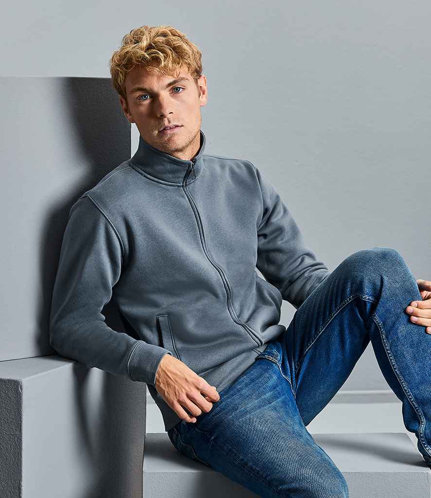 Russell Authentic Sweat Jacket in Light Oxford by Russell — Custom branded clothing by Print Press, featuring premium embroidery produced in our specialist print lab in the UK.