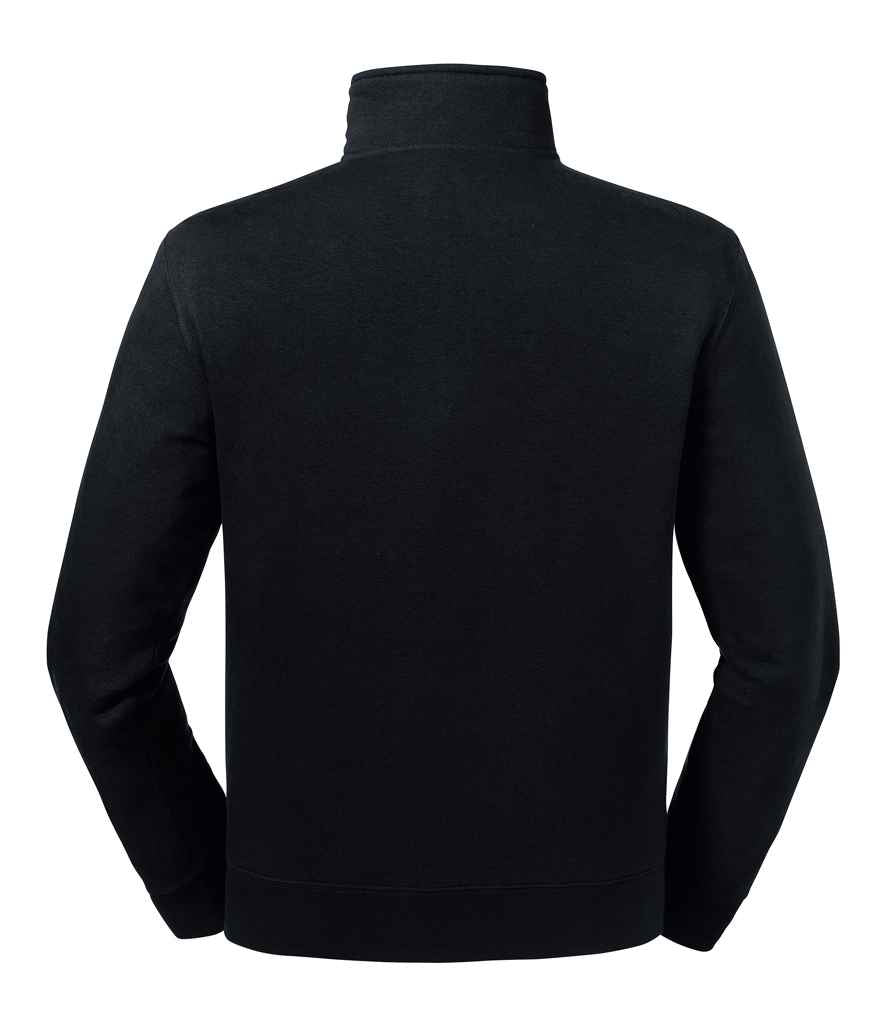 Russell Authentic Zip Neck Sweatshirt in by Russell — Custom branded clothing by Print Press, featuring premium embroidery produced in our specialist print lab in the UK.