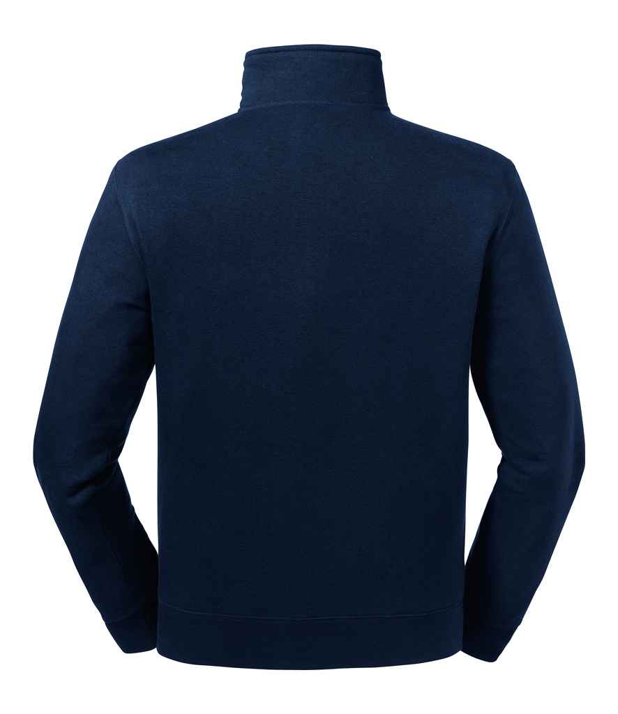 Russell Authentic Zip Neck Sweatshirt in by Russell — Custom branded clothing by Print Press, featuring premium embroidery produced in our specialist print lab in the UK.