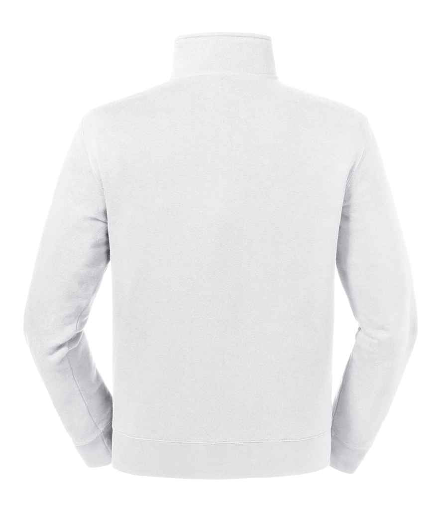 Russell Authentic Zip Neck Sweatshirt in by Russell — Custom branded clothing by Print Press, featuring premium embroidery produced in our specialist print lab in the UK.