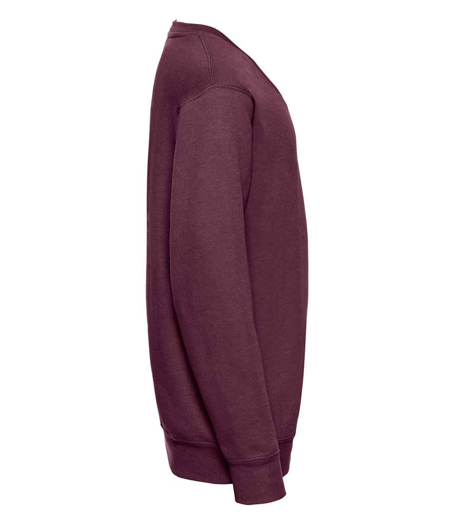 Russell Schoolgear Kids V Neck Sweatshirt in by Russell — Custom branded clothing by Print Press, featuring premium embroidery produced in our specialist print lab in the UK.