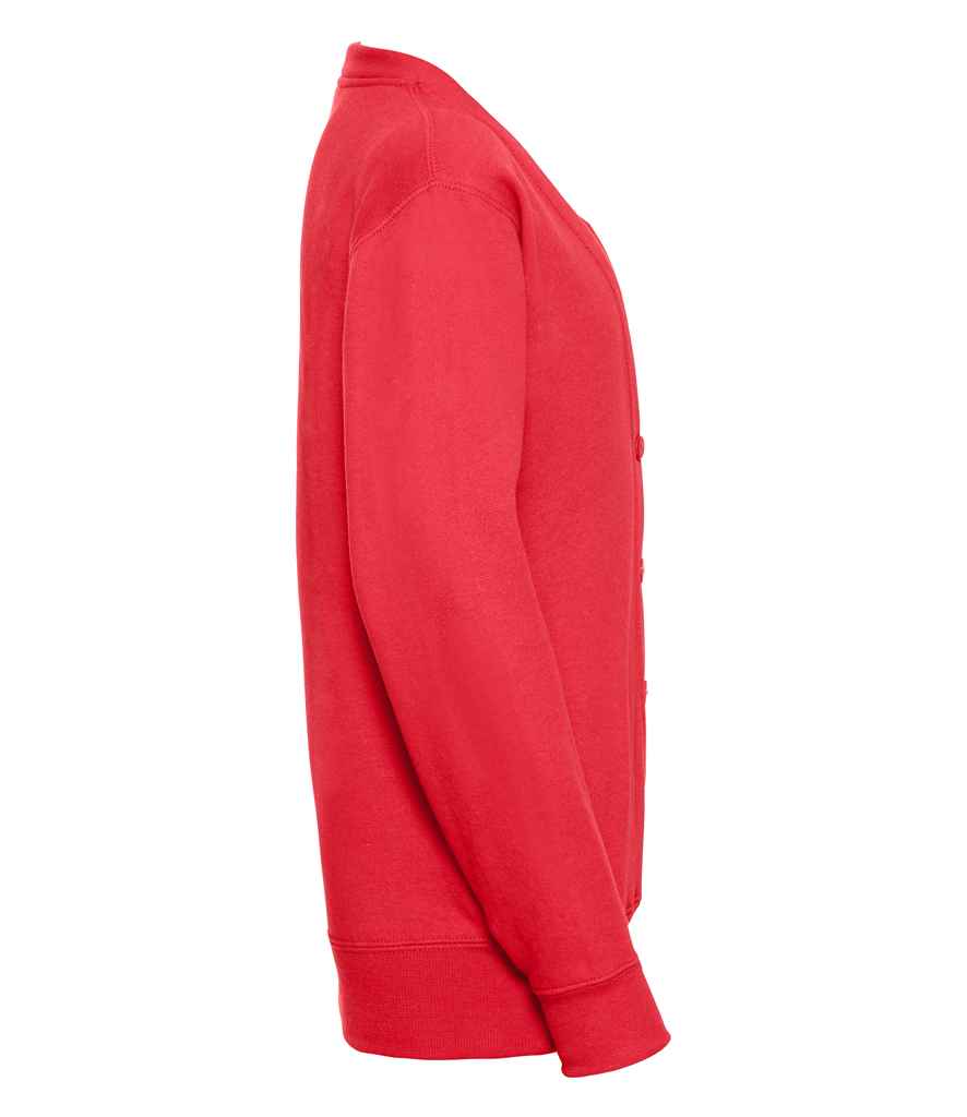 Russell Schoolgear Kids Sweat Cardigan in by Russell — Custom branded clothing by Print Press, featuring premium embroidery produced in our specialist print lab in the UK.