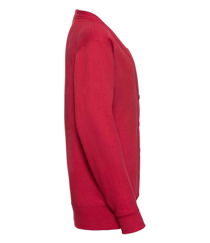Russell Schoolgear Kids Sweat Cardigan in by Russell — Custom branded clothing by Print Press, featuring premium embroidery produced in our specialist print lab in the UK.