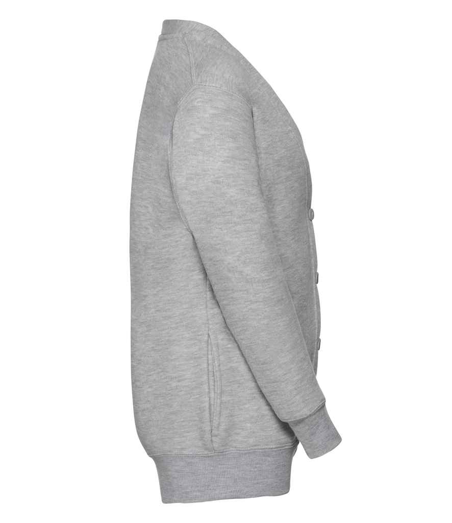 Russell Schoolgear Kids Sweat Cardigan in by Russell — Custom branded clothing by Print Press, featuring premium embroidery produced in our specialist print lab in the UK.