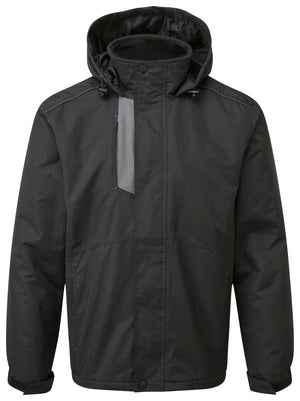 Tuffstuff Newport Jacket in BLACK by TUFFSTUFF — Custom branded clothing by Print Press, featuring premium embroidery produced in our specialist print lab in the UK.
