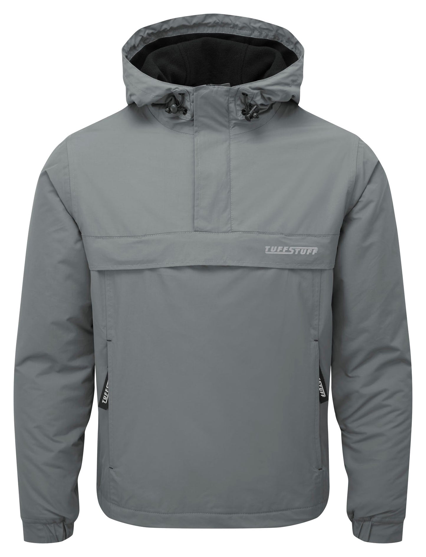 Tuffstuff Sutherland Windbreaker in GREY by TUFFSTUFF — Custom branded clothing by Print Press, featuring premium embroidery produced in our specialist print lab in the UK.
