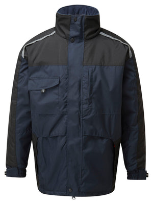 Tuffstuff Cleveland Jacket in NAVY BLUE by TUFFSTUFF — Custom branded clothing by Print Press, featuring premium embroidery produced in our specialist print lab in the UK.