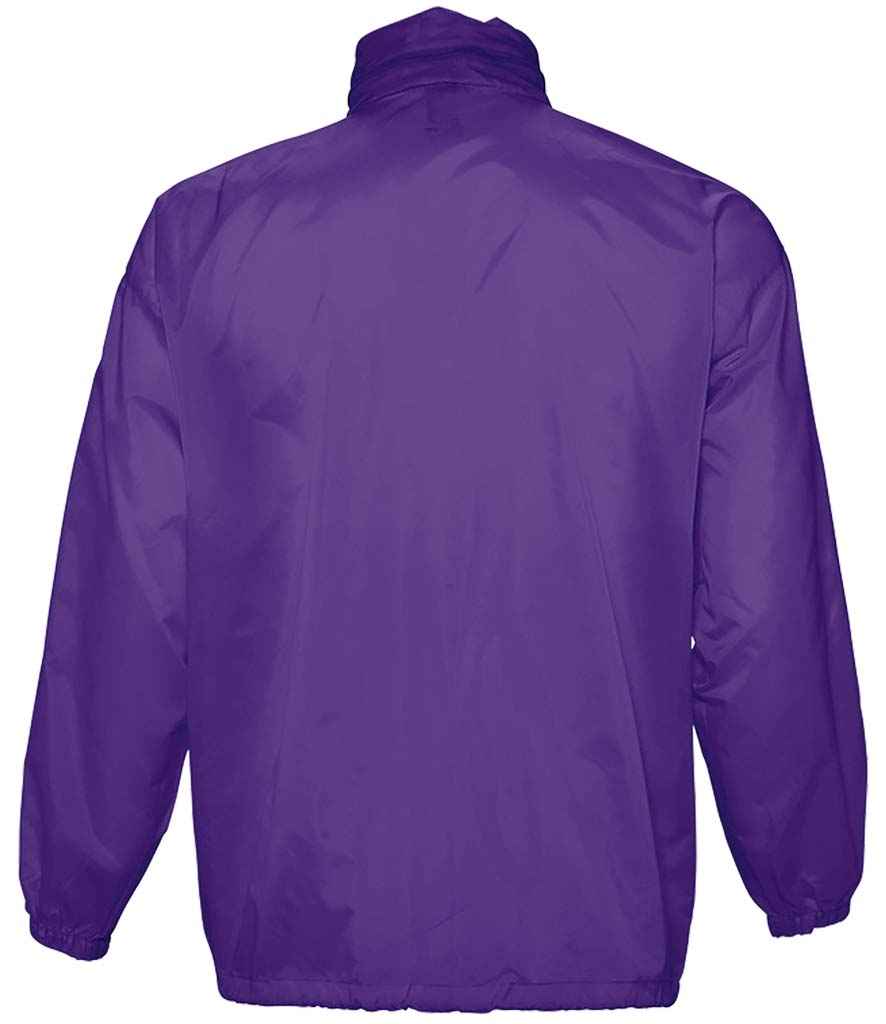 SOL'S Unisex Surf Windbreaker Jacket in by SOL'S — Custom branded clothing by Print Press, featuring premium embroidery produced in our specialist print lab in the UK.