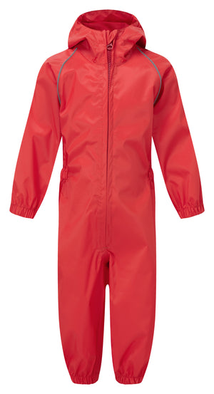Fort Splashaway Childs Rainsuit in RED by FORT — Custom branded clothing by Print Press, featuring premium embroidery produced in our specialist print lab in the UK.